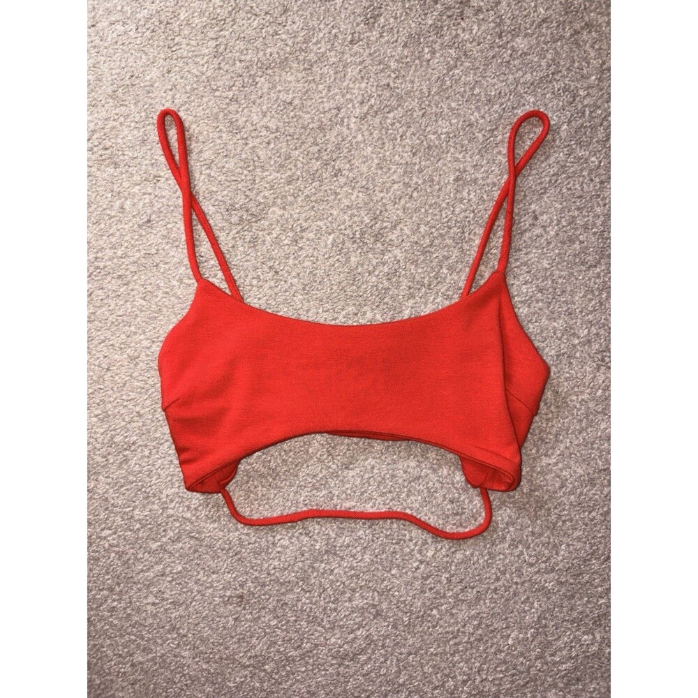 Better Be Red Strappy super Cropped Top Women’s Size M Y2K Cutout Cami